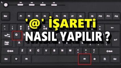 Klavyede ET (@) İşareti Nasıl Yapılır?