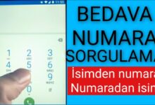 İsimden Numara Sorgulama Ücretsiz