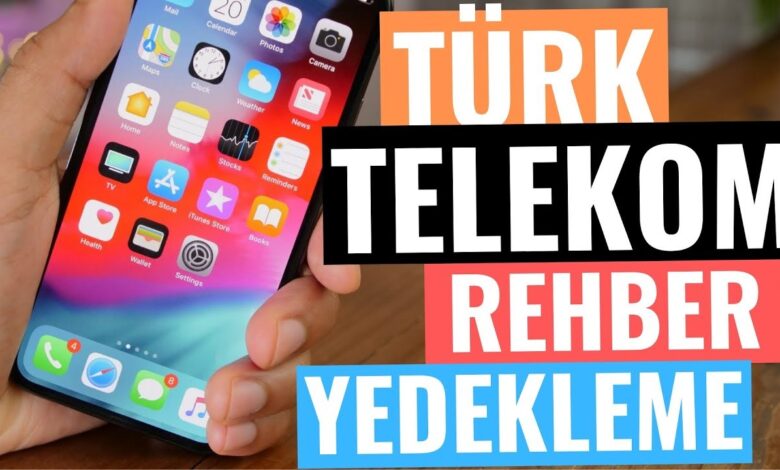 Türk Telekom Rehber Yedekleme