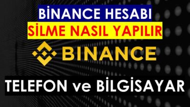Binance TR Hesap Silme