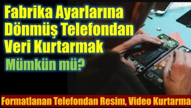 Telefon Fabrika Ayarlarına Döndükten Sonra Dosyaları Kurtarma