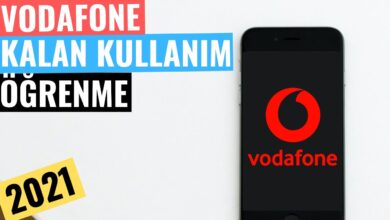 Vodafone Kalan Kullanım Öğrenme