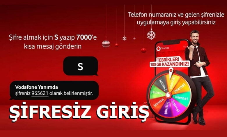 Vodafone Yanımda Giriş Şifresi Alma