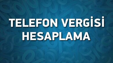 Cep Telefonu Vergisi Hesaplama