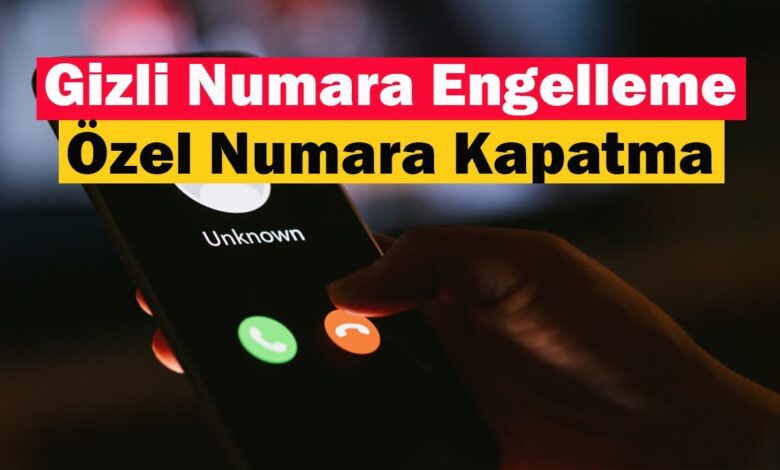 Turkcell Özel Numaraya Kapatma ve Açma